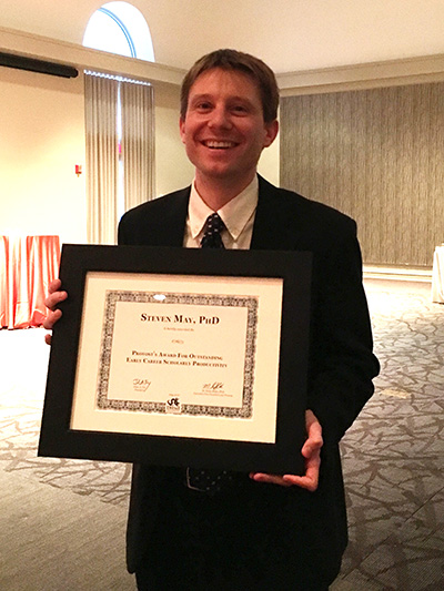 May with his Provost Award for Outstanding Scholarly Productivity